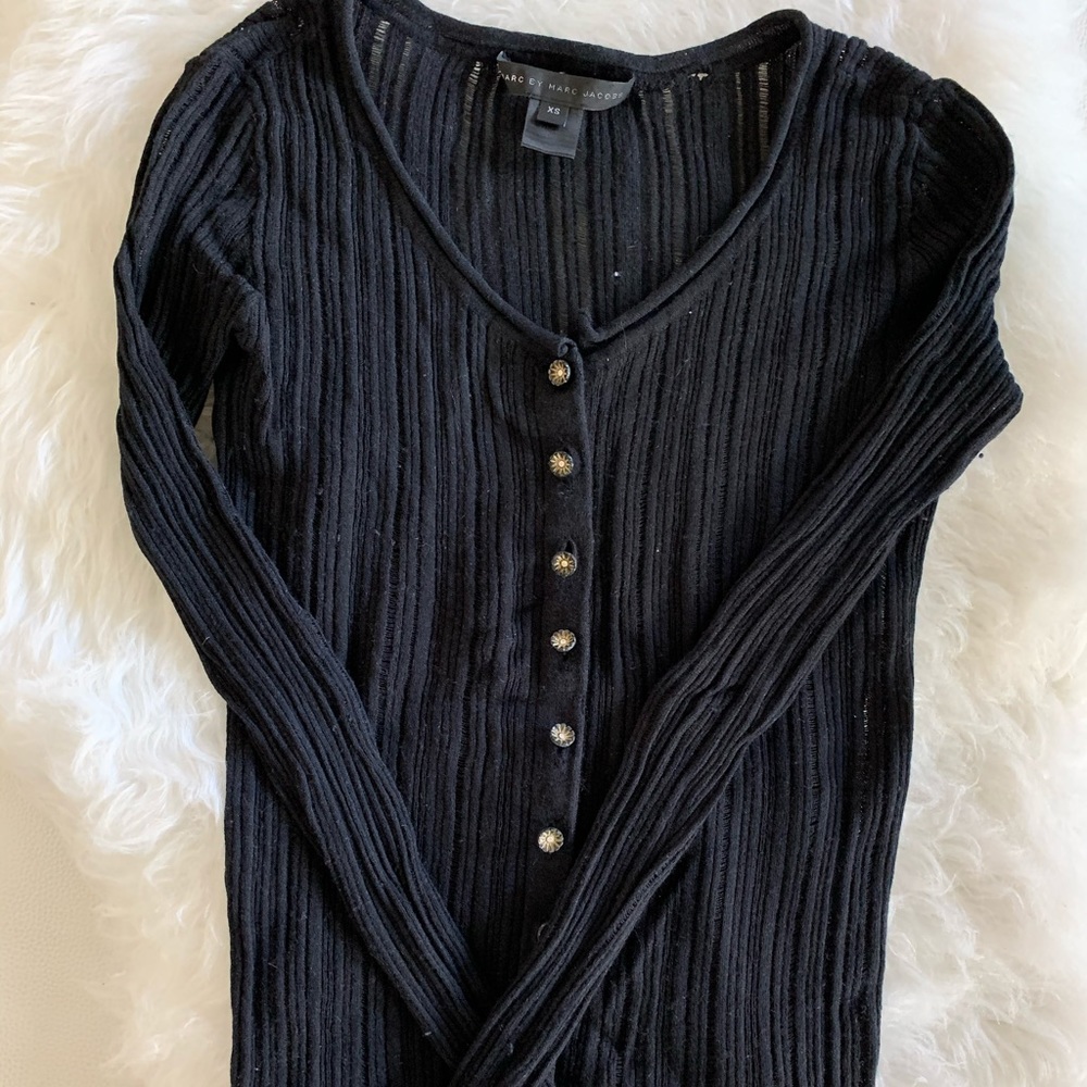 Marc Jacobs black XS cardigan